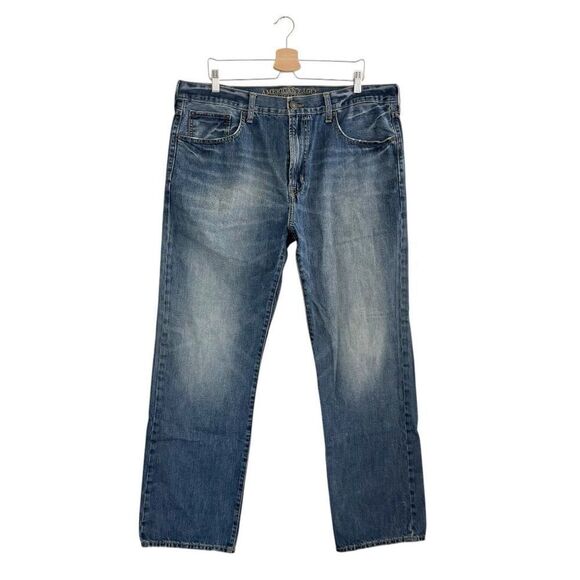 NEW American Eagle AEO Relaxed Straight Jeans Men’s Size 38 X 32 - Picture 1 of 7